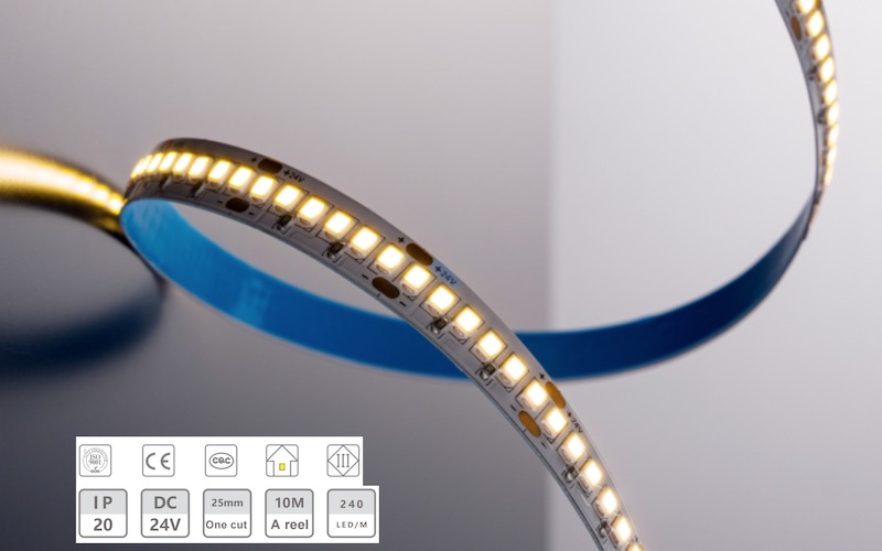 24V-10mm-240D lavspent lysstripe