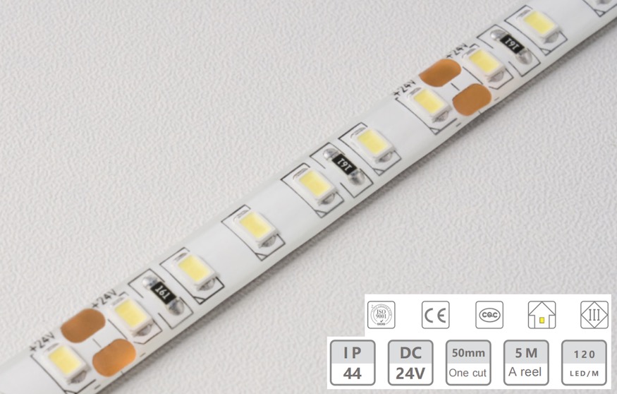 24V-8MM-IP44 Lavspenningslysstripe
